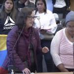 Several Venezuelan migrants staying at a Kent hotel ask the Seattle City Council Jan. 30 for funds so they are not evicted. Screenshot via Seattle City Council