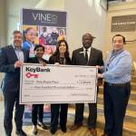 KeyBank presents a $200,000 grant to Vine Maple Place, with centers in Kent and Maple Valley to help homeless families. COURTESY PHOTO, KeyBank