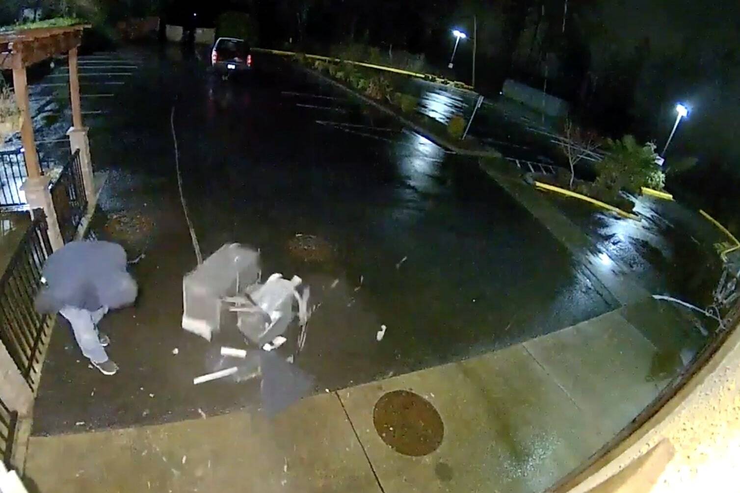 Surveillance footage from April 2023 shows burglars using a truck to yank an ATM through the doors of the Puerto Vallarta restaurant in Twin Lakes in Federal Way. At the time of this incident, the restaurant had seen five break-ins in two months. (File photo)