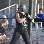 Sophia Sappa gets ready in the box for the Conks as she faces the Liberty pitcher. Ben Ray / The Reporter