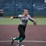 Kentwood pitcher Sarah Wright pitches to Lake Stevens at Auburn Riverside High School. Ben Ray / The Reporter