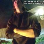 Chase Daniel Jones talks to a Kent Police officer after he was involved in a May 8, 2023 crash. SCREENSHOT, Kent Police body camera footage