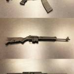 Bellevue Police recovered these rifles from Janeice Downs residence in Kent. Downs and her mother are both convicted felons and prohibited from possessing firearms. COURTESY PHOTO, Bellevue Police