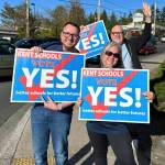 The Kent Education Association (KEA, teachers union) took to the streets to encourage support for the April 23 Kent School District levy. COURTESY PHOTO, Kent Education Association