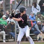 Matthew Ledbetter leads off the game in the first inning at Sherman Anderson Field. Ben Ray / The Reporter