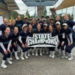 Photo courtesy of Bryce Strand
Auburn Riverside fastpitch team wins state title.