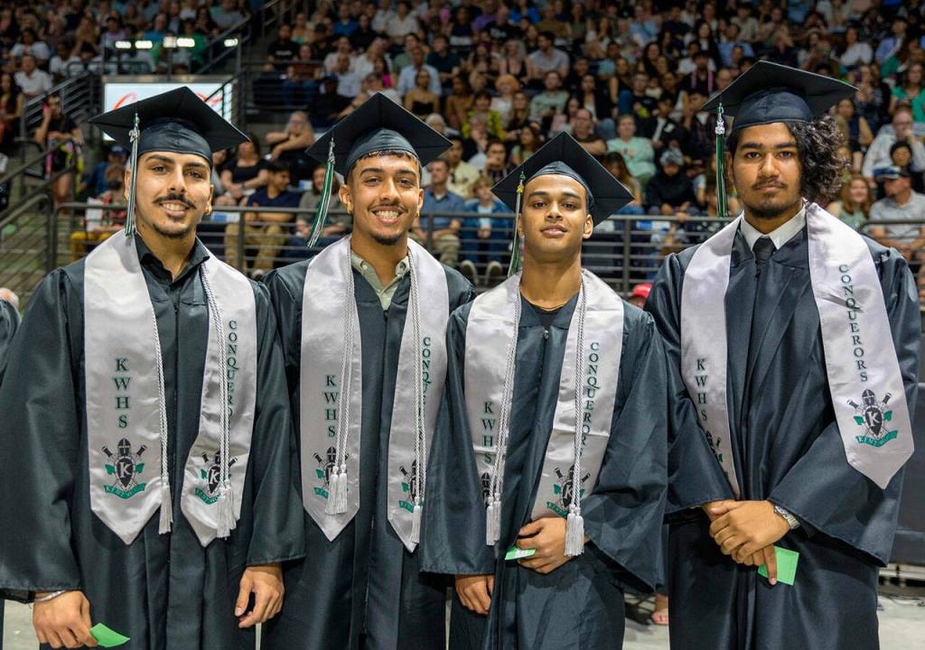 Kentwood High School Class of 2024 at the ShoWare Center. COURTESY PHOTO, Kent School District