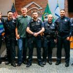 From left to right: State Patrol Assistant Chief James Mjor II, Kent Detectives D. Yagi and L. Dvorak, Kent Patrol Officer L. Bertolacci, Trooper Raymond Seaburg, Kent Patrol Officer N. De Var, Kent K-9 Officer M. Flesher, Kent Patrol Sgt. M. Levi, Kent Detective L. Brandeberry, Kent Chief Rafael Padilla, State Patrol Capt. Ron Mead. COURTESY PHOTO, Kent Police