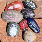 Kiwanis clubs will place painted rocks at downtown Kent parks in late July for children to find. COURTESY PHOTO, Kiwanis