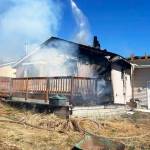 Fire struck a Kent home Sunday, Aug. 4 in the 22800 block of 106th Place SE. COURTESY PHOTO, Puget Sound Fire