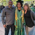 Kaden Hollis with his parents, Robert and Cindie Hollis at his 2023 graduation from Kentridge High School. COURTESY PHOTO, LIfeCenter Northwest