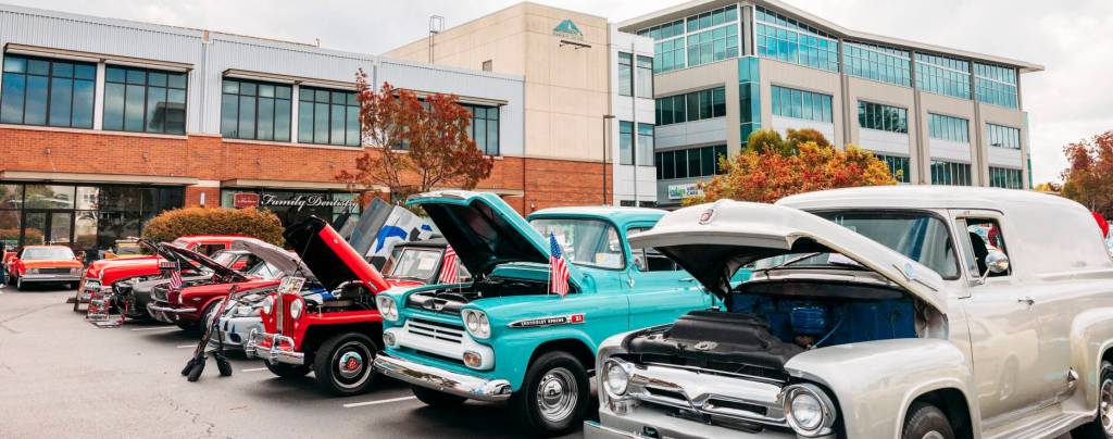 Cars on display at the Cruisin Kent Car Show. COURTESY PHOTO, City of Kent