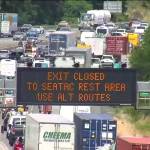 The scene on June 26 on I-5 in Federal Way. Photo courtesy of WSDOT