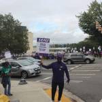 The informational picket was at the intersection of Carr Road and Talbot Road in front of Valley Medical Center. Photo by Bailey Jo Josie/Sound Publishing.