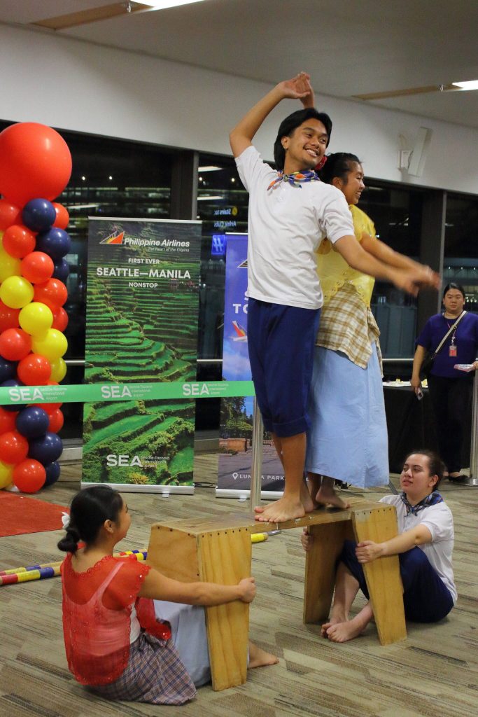 Performers from University of Washingtons Filipino American Student Association group Sayaw at the event. Photo by Keelin Everly-Lang /Sound Publishing