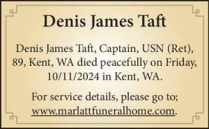Denis James Taft | Obituary