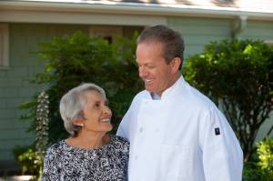 Paul Raftis (right) of Paolos Italian learned how to cook from his mother, Darlene Risse Raftis (left). Courtesy photo.