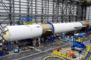 Kent-based Blue Origin recently mated New Glenns first and second stages. COURTESY PHOTO, Blue Origin