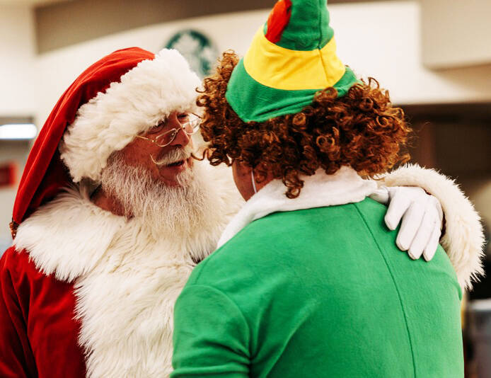 Santa and Buddy the Elf were present during Shop with a Cop. COURTESY PHOTO, Kent Police