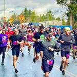Hundreds of runners and walkers participated in the Kent Christmas Rush. COURTESY PHOTO, City of Kent Parks