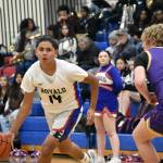 Freshman Keelan Dollente keeps his eyes up for a teammate. Ben Ray / The Reporter