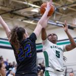Jessica Ajayi goes for a lay-up against Tahoma. BY ROBBY MULLIKIN