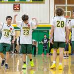 Kentridge players celebrate a basket. Photo provided by Robbie Mullikin.
