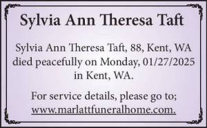 Sylvia Ann Theresa Taft | Obituary