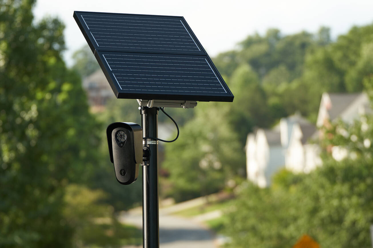 A Flock camera that photographs vehicle license plates. COURTESY PHOTO, Flock