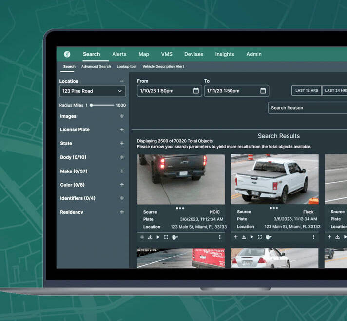 A Flock camera captures a vehicles make, model and license plate that police officers can view on computers. COURTESY PHOTO, Flock