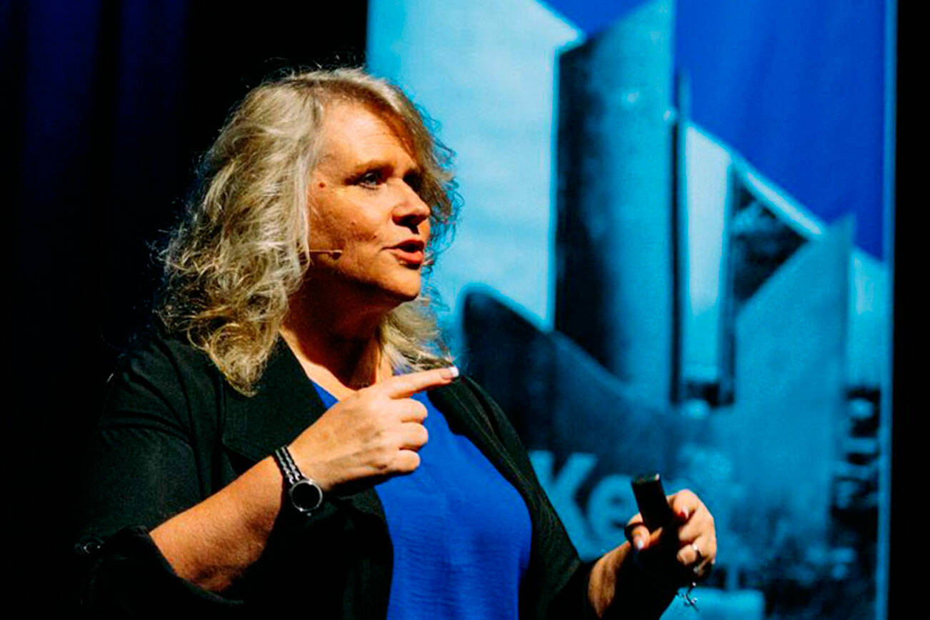 Kent Mayor Dana Ralph during her 2024 State of the City address. FILE PHOTO, City of Kent