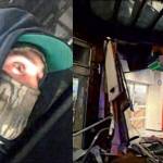 Allegedly, Scott Rhodes and the BECU that the excavator destroyed.