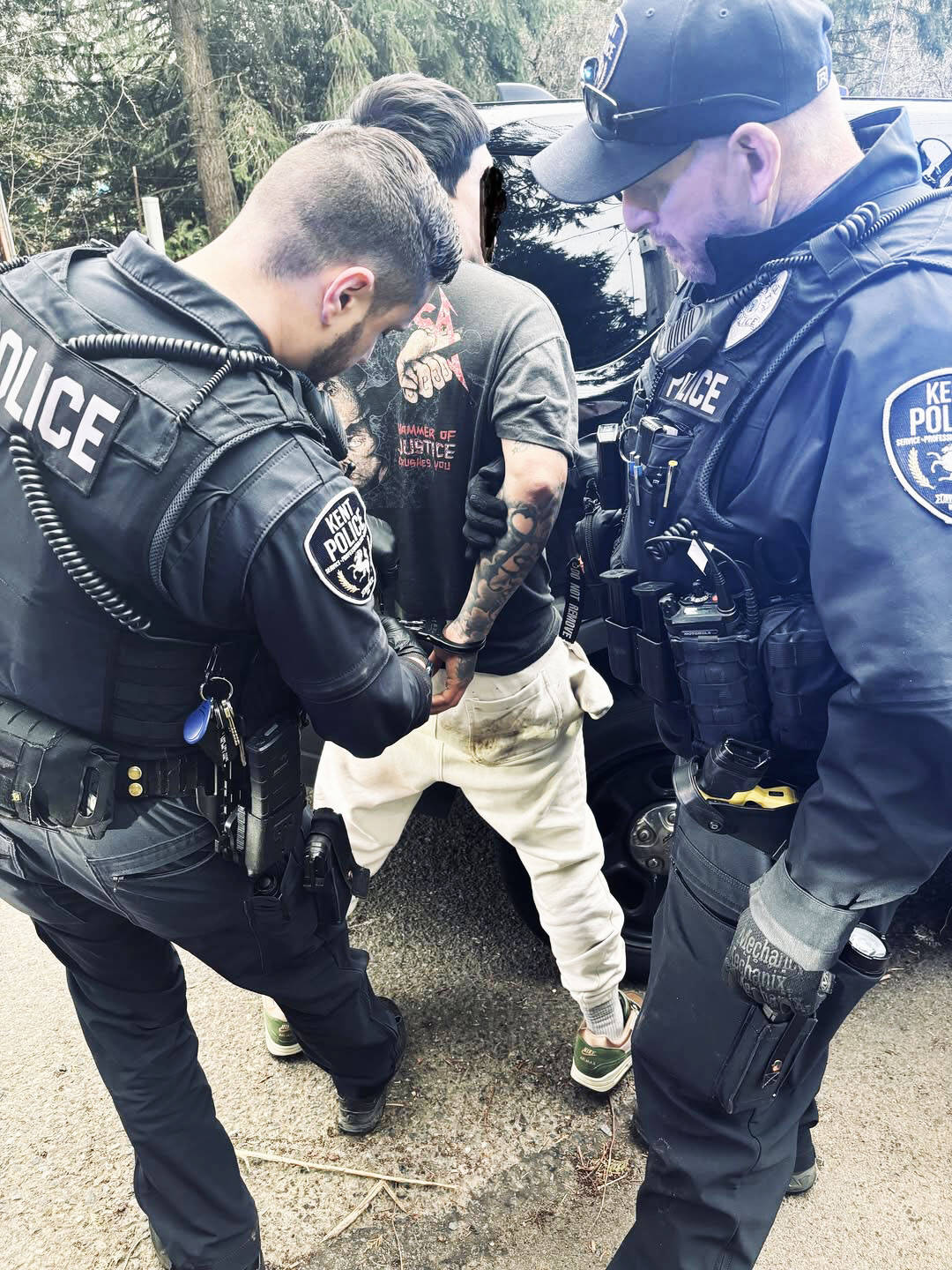 Kent Police arrest a man Friday, March 14 for reportedly kidnapping his girlfriend. COURTESY PHOTO, Kent Police