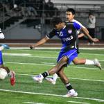Keilor Cacho Garcia takes a shot against the Lions of Auburn Mountainview. Ben Ray / The Reporter