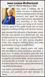 Jean Louise McDermott | Obituary