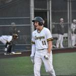 Freshman Levi Baca scores a run in the second inning against Kennedy. Ben Ray / The Reporter
