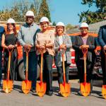 COURTESY PHOTO, City of Kent
Kent City Council members join leaders of Ezee Fiber for an April 16 groundbreaking.