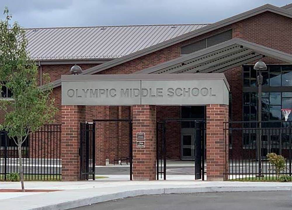 Olympic Middle School courtyard entry. Photo courtesy of Olympic Middle School