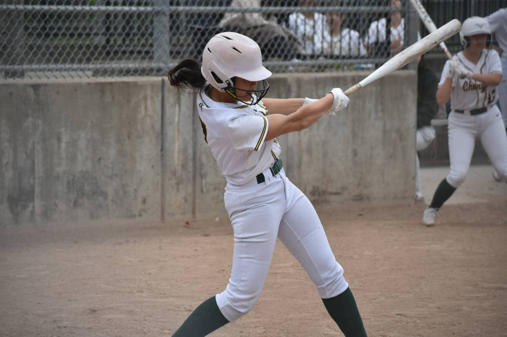 Rylee Souvannahvanh takes a swing for Kentridge. Ben Ray / The Reporter