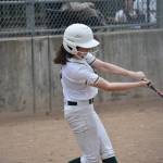 Naomi Benavides hits a double against Interlake. Ben Ray / The Reporter