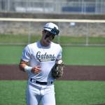 Decatur shortstop Spencer Holloway runs off the field with a blow pop in honor of Townsend. Ben Ray / The Mirror
