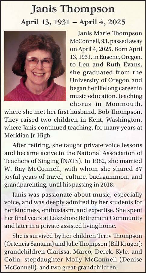 Janis Thompson | Obituary