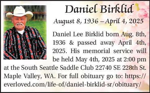 Daniel Birklid | Obituary