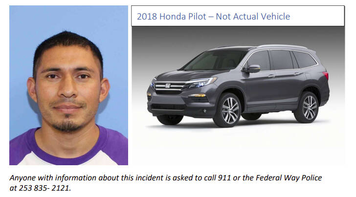 A photo of Jose G. Linares Morales and a photo of a 2018 Honda Pilot. Courtesy photo.