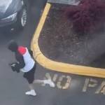 Photo of someone at the scene running away. Screenshot of video uploaded to the Citizen app.