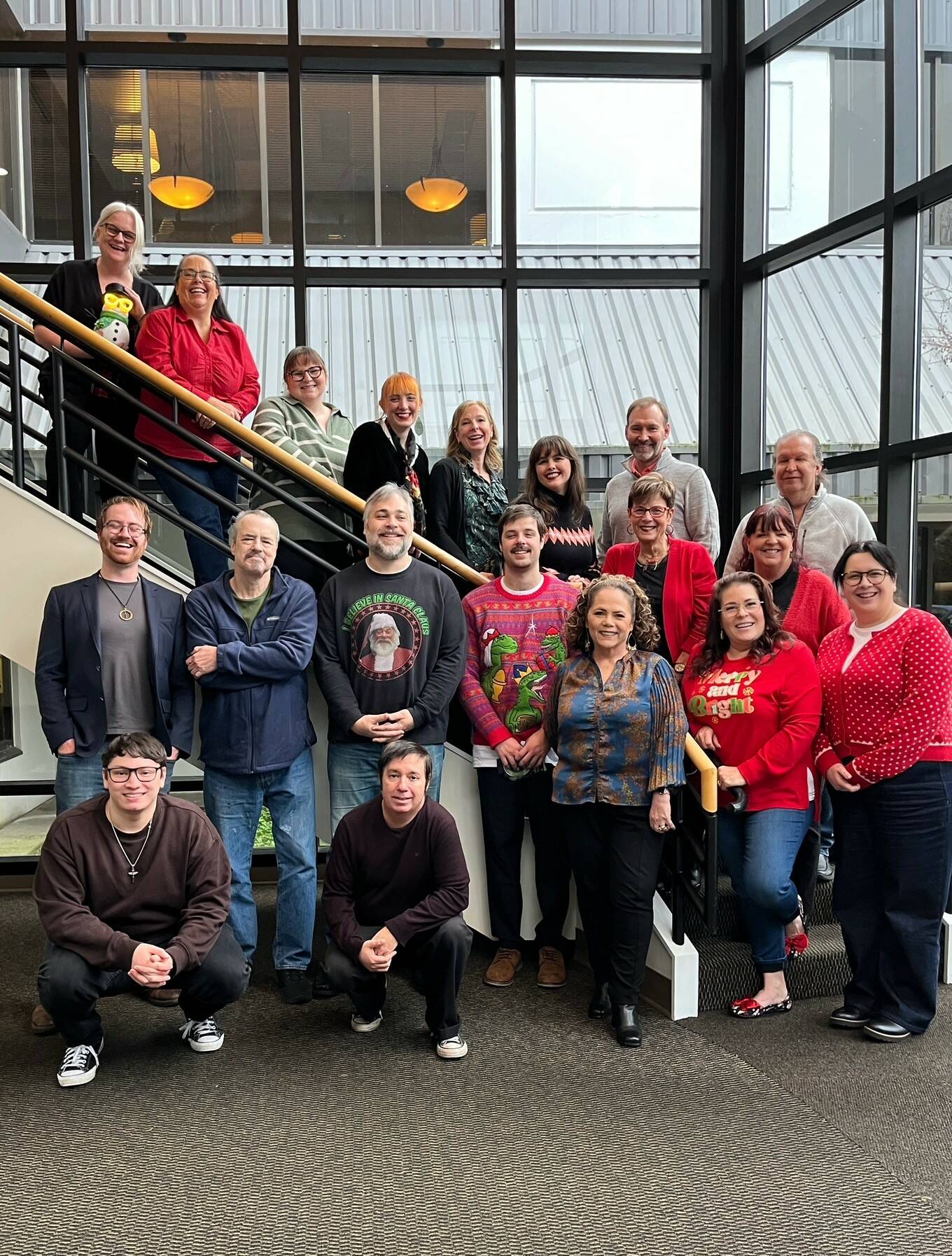 A group photo from Dec. 2024 of Sound Publishings King County news team that produces local newspapers including the Kent Reporter. File photo