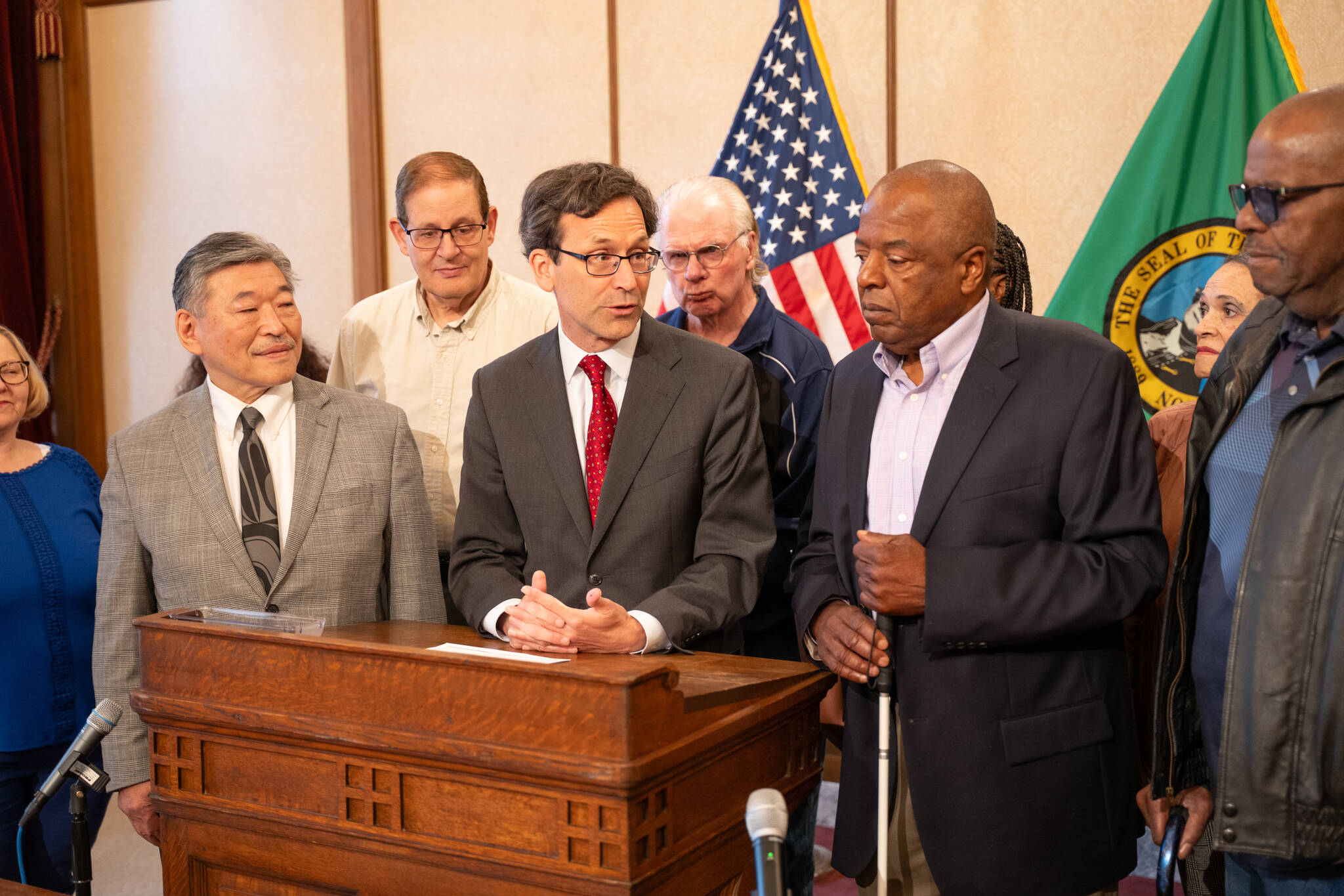 Photo courtesy of the Washington State Governors Office
John Houston, right, as Gov. Bob Ferguson signs the bill into law.