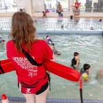 A lifeguard keeps watch during Water Safety Day at the Kent YMCA. COURTESY PHOTO, YMCA of Greater Seattle