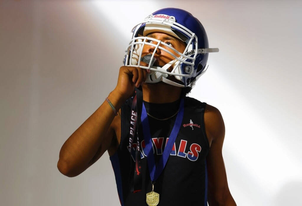 John Sanchez won an award for this photo of a Kent-Meridian player. COURTESY PHOTO, John Sanchez, Kent School District