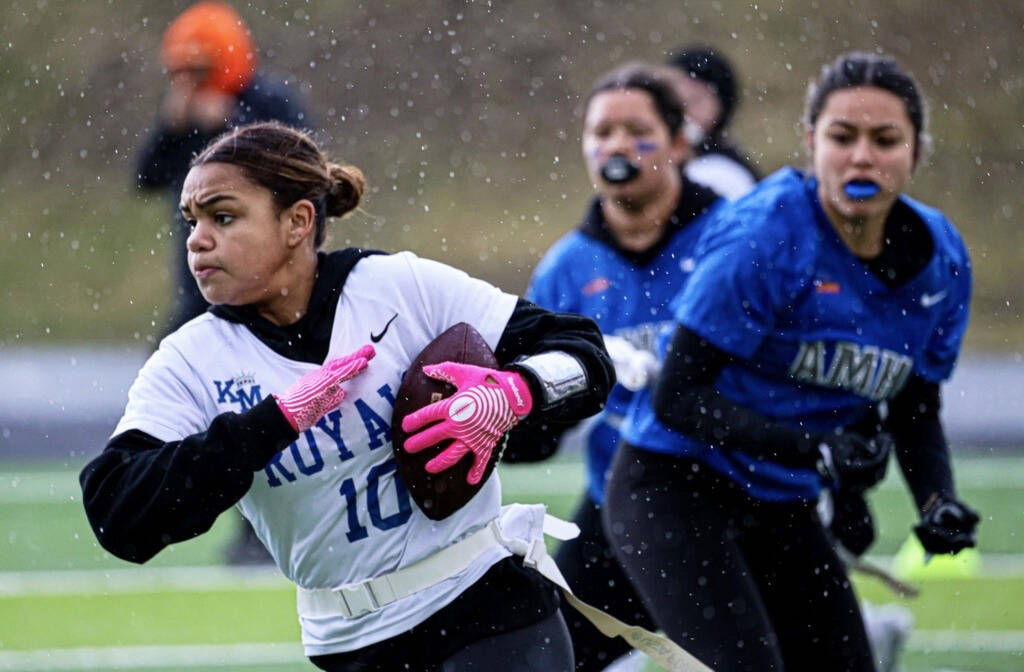 Emily Fong won an award for this flag football photo. COURTESY PHOTO, Emily Fong, Kent School District